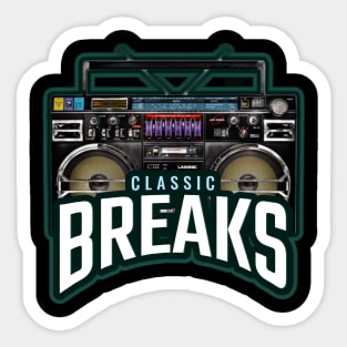 BREAKS  - Classic Boombox Sticker